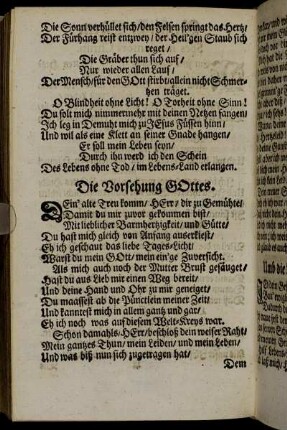 Die Vorsehung GOttes