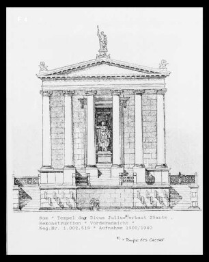 Rom, Forum Romanum, Tempel des Divus Iulius (Tempel des Cäsar)