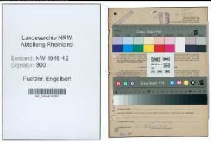 Entnazifizierung Engelbert Puetzer , geb. 09.04.1897 (Arbeiter)