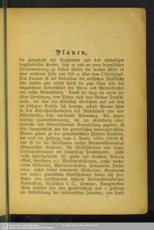 Plauen [und Umgebung]