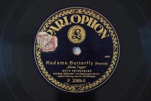 Madame Butterfly : "Eines Tages" / (Puccini)