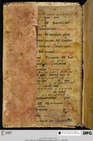 Aus einer Graduale des späten 12. Jh.s. mit St. Gallener Neumen