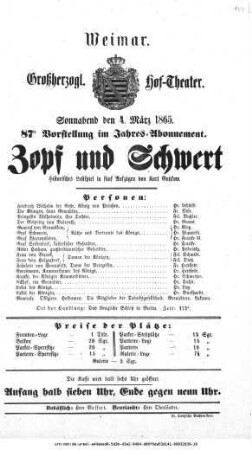 Zopf und Schwert