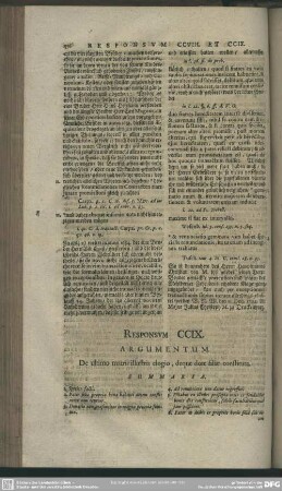 Responsum CCIX.