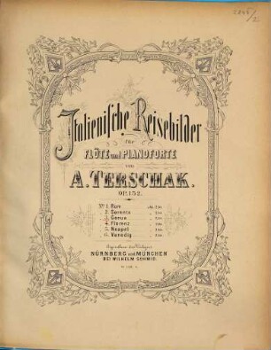 Italienische Reisebilder : für Flöte u. Pianoforte ; op. 152, 3. Genua