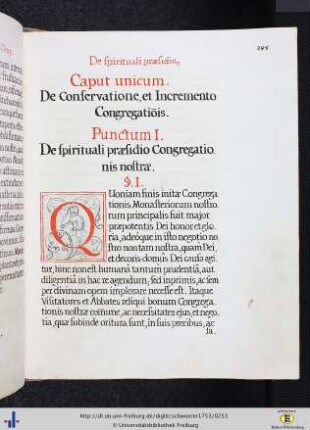 Caput unicum. De conservatione, et incremento congregationis.