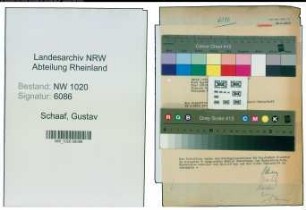 Entnazifizierung Gustav Schaaf , geb. 00.00.0000 ()