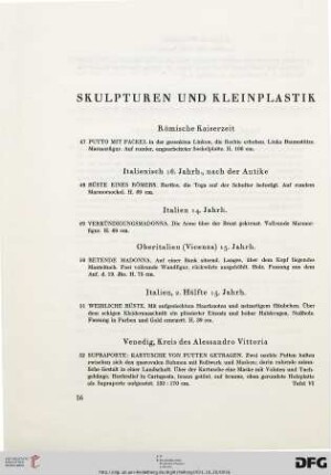 Skulpturen und Kleinplastik (Nr. 47-76)