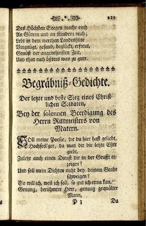 IV. Leichen-Gedichte.