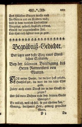 IV. Leichen-Gedichte.
