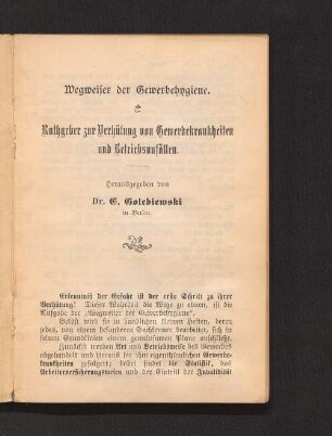 Gesundheitsbuch für das Buchdruckergewerbe