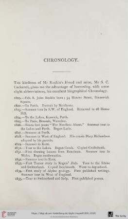 Chronology
