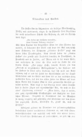 Charakter des Volkes.