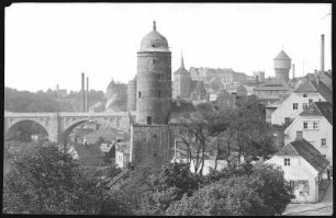Bautzen. Kronprinzenbrücke und Neutor