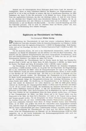 123-124 Begleitworte zur Übersichtskarte