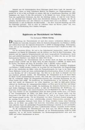 123-124 Begleitworte zur Übersichtskarte