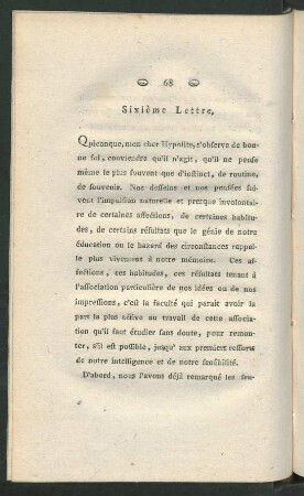 Sixième Lettre