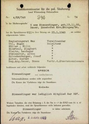 Simmendinger, Hans