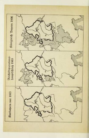 Kurbayern vor 1803. Reichsdeputationshauptschluß 1803. Königreich Bayern 1806