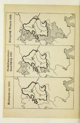 Kurbayern vor 1803. Reichsdeputationshauptschluß 1803. Königreich Bayern 1806