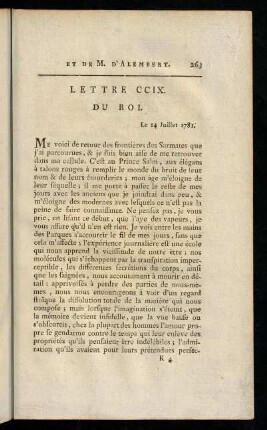 263-273, Lettre CCIX.-CCXI.