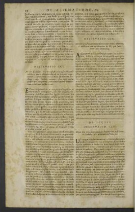Observatio CCI. - CCL.