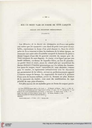 6: Sur un petit vase en forme de tête casquée : portant une inscription hiéroglyphique