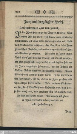 Zwey und dreyßigster Brief