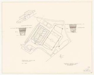 Sportanlage, Berlin-Britz: Grundriss 1:1000, Details