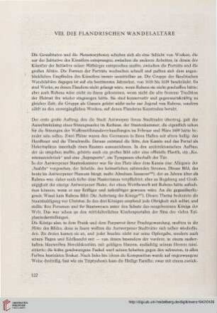 VIII. Die flandrischen Wandelaltäre