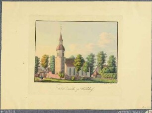 Die Kirche in Walddorf (Kottmar-Walddorf) in der Oberlausitz