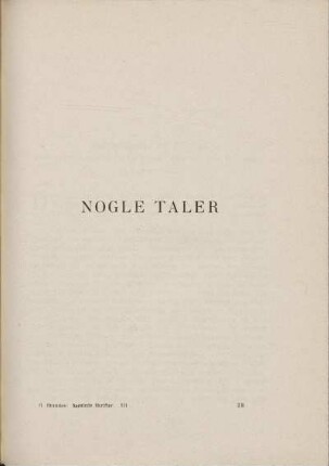 Nogle Taler