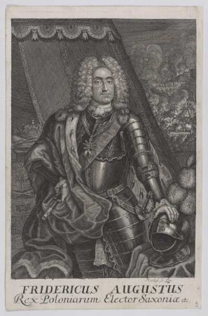 Bildnis des Fridericus Augustus, König von Polen