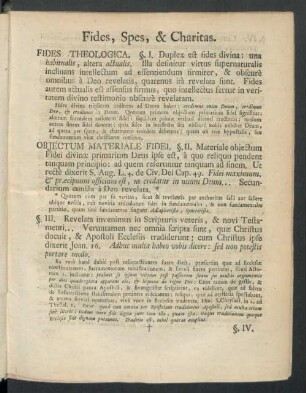 Fides, Spes, & Charitas