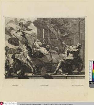 [Der König Phineus am Tisch; Le roi Phinée à table]