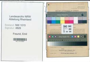 Entnazifizierung Emil Freund , geb. 23.12.1892 (Angestellter)