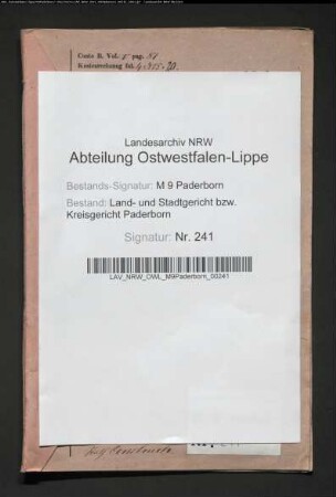 Domkapitular Ludwig Habbel zu Paderborn