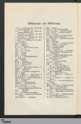 Abkürzungen und Erklärungen