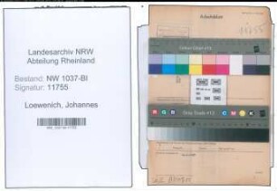 Entnazifizierung Johannes Loewenich , geb. 05.02.1903 (Lehrer)