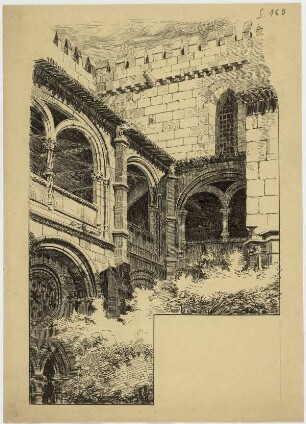 Zisterzienserabtei zu Alcobaça, Ecke im Kreuzgang