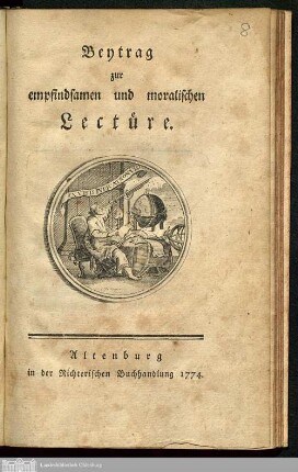 Beytrag zur empfindsamen und moralischen Lectüre