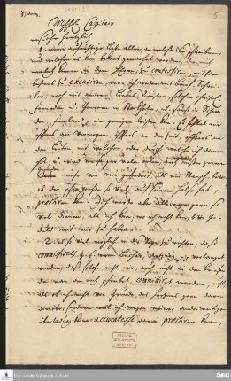 Brief von August Hermann Francke an [Curt Friedrich v. Wreech].