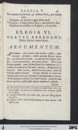 Elegia VI.