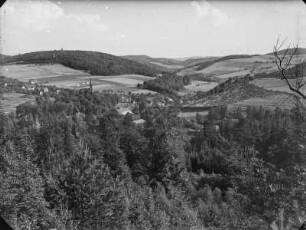 Berggießhübel. Blick auf den Ort
