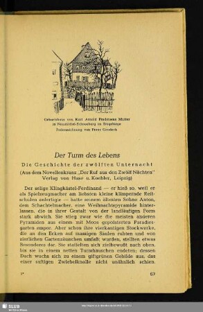 Der Turm des Lebens : Die Geschichte der zwölften Unternacht