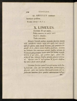 124-128, X. Limulus