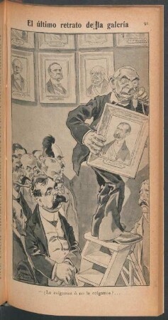 El último retrato de la galería - [Caricatura]