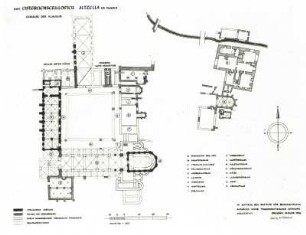 Tscheschner, ?. Altzella bei Nossen. Ehem. Zisterzienserkloster. Gebäude der Klausur. Grundriß