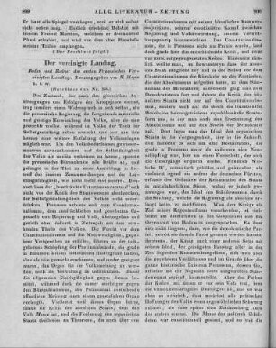 Reden und Redner des ersten preußischen vereinigten Landtags. Hrsg. v. R. Haym. Berlin: Duncker & Humblot 1847 (Beschluss von Nr. 256)