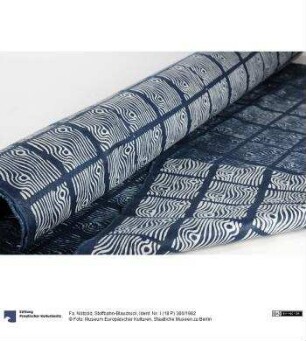 Stoffbahn-Blaudruck